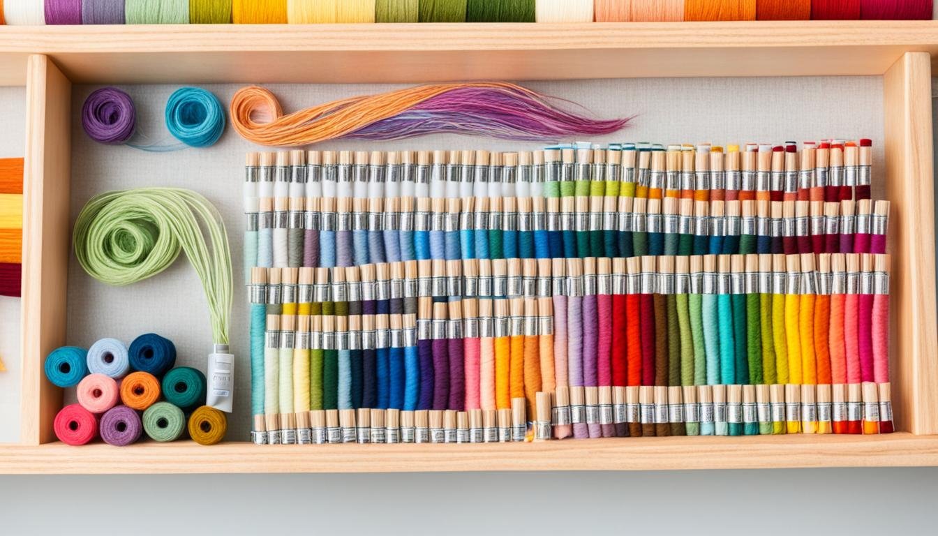 how to organize embroidery floss