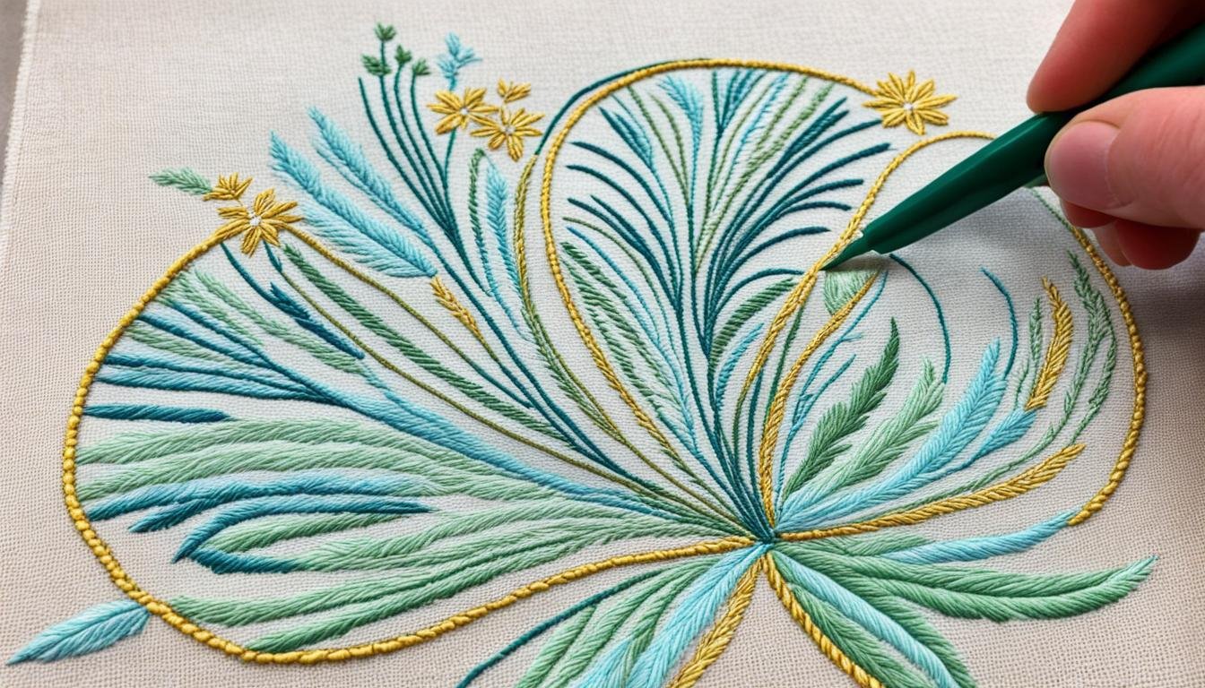 how to split embroidery designs