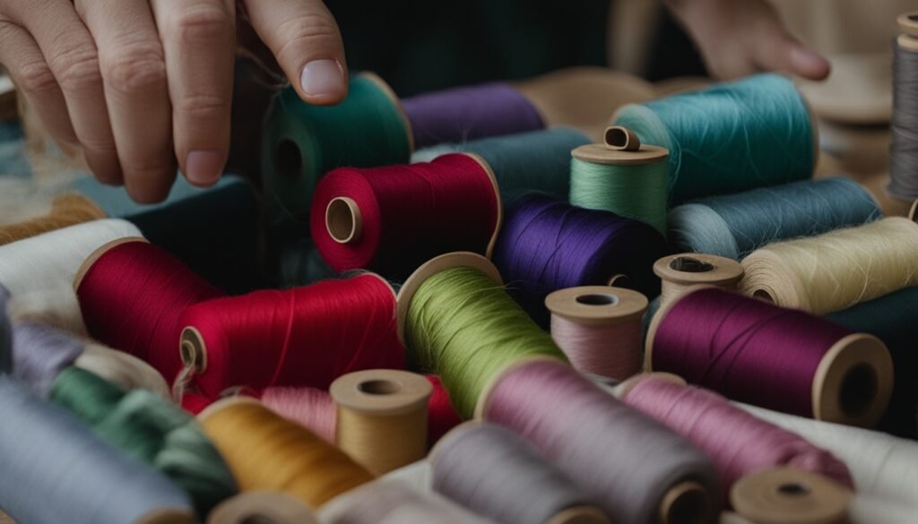 selecting fabric for embroidery